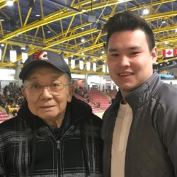Jordan Kawaguchi and grandfather Mas Grand Forks Herald | James Alexander Michie